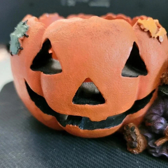 Boyds Bears & Friends Witch PUMPKIN MAGIC Halloween Candle Holder - Picture 8 of 11